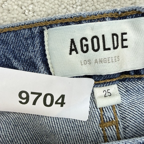 AGOLDE Harper Crop Jeans 25 High Rise Straight Leg Denim $198 - Picture 13 of 13